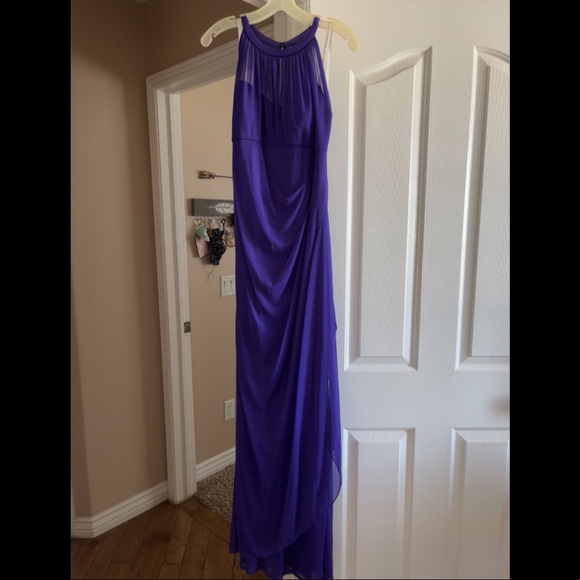 regency purple bridesmaid dresses david's bridal Shoshanna Roya Dress main image 1